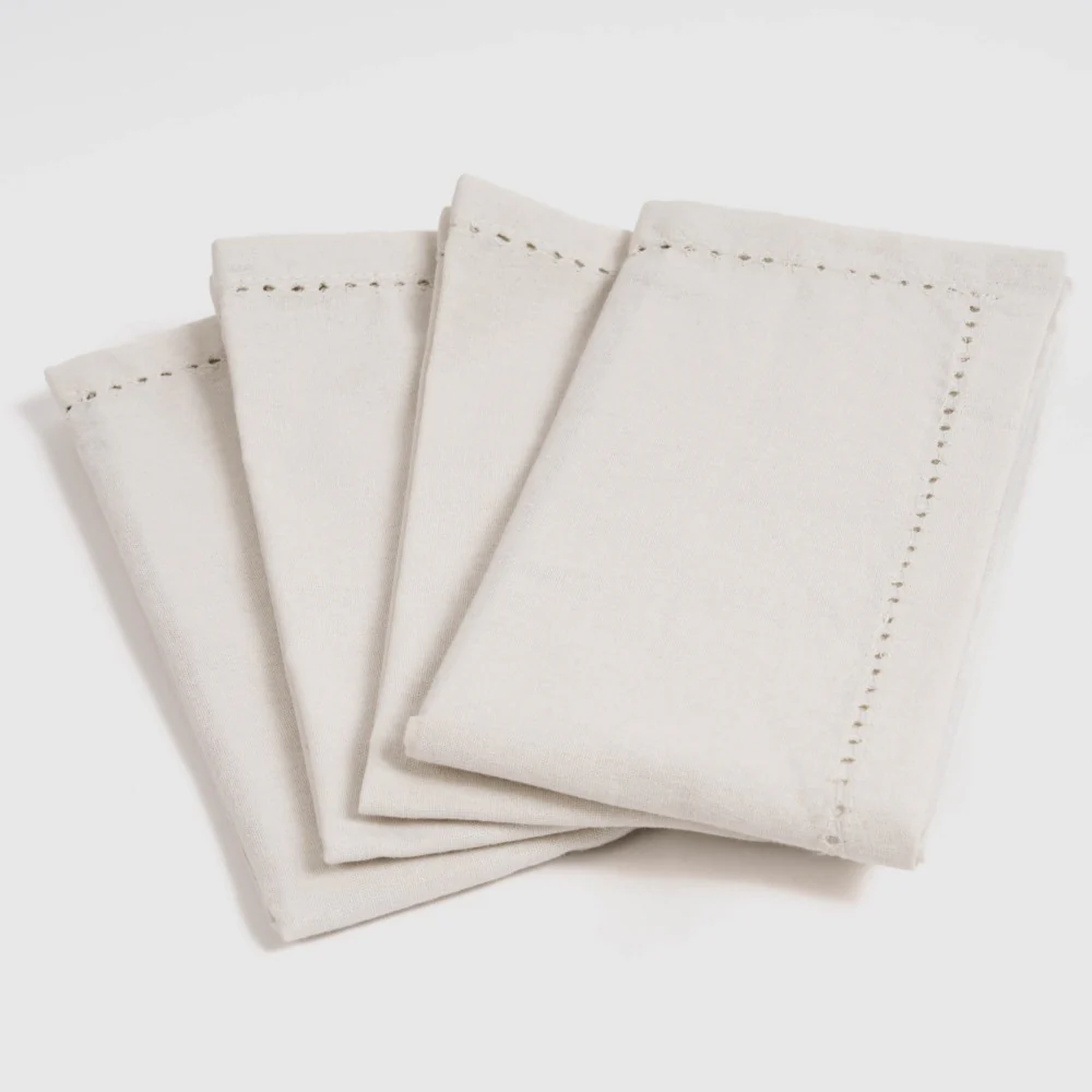 Set 4 Servilletas Liso Natural - Imagen 2