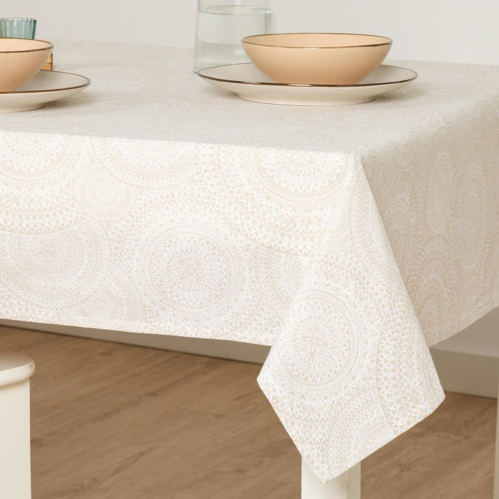 Mantel Antimanchas Kabilas Beige - Imagen 4