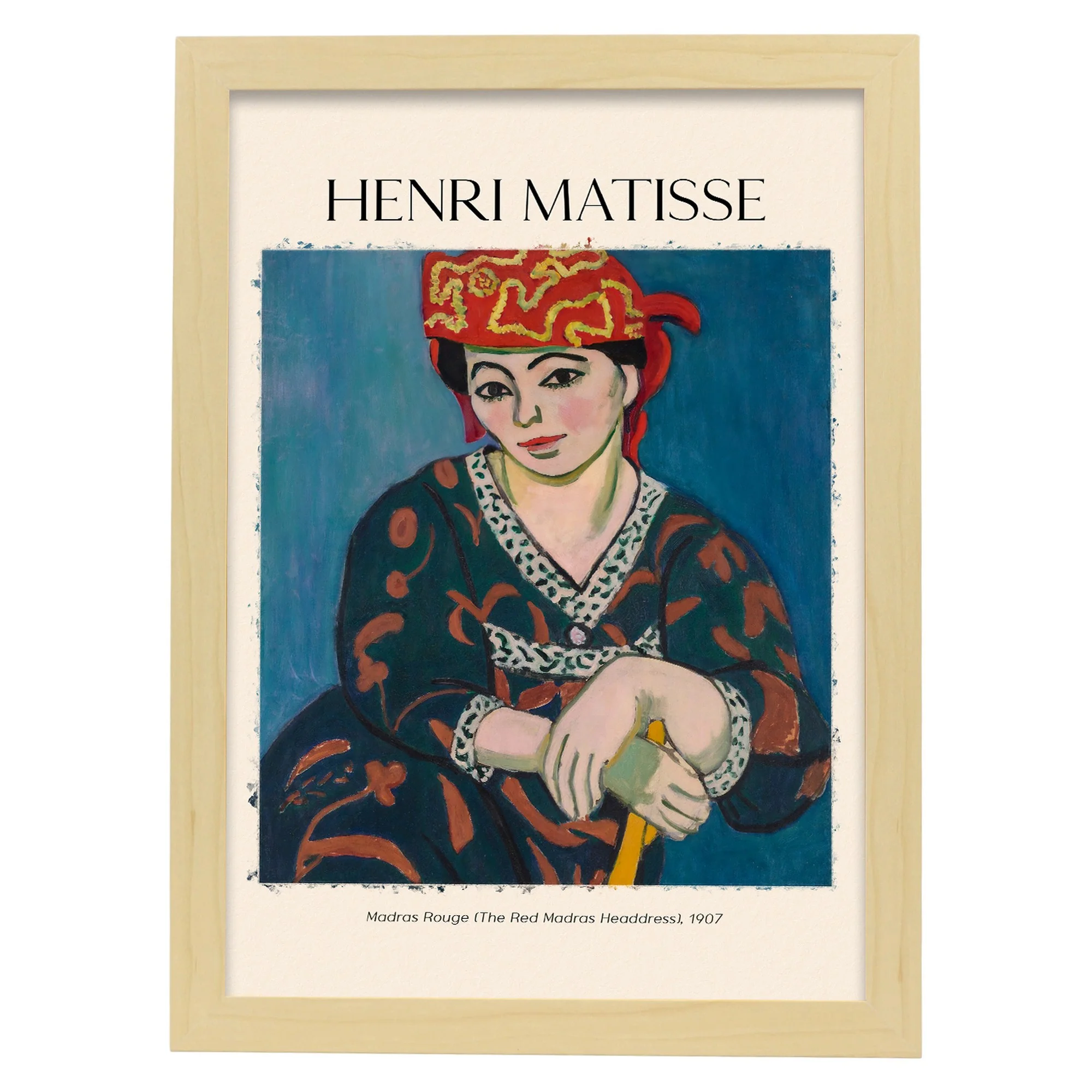 Lámina Madras Rouge inspirada en Henri Matisse - Imagen 7