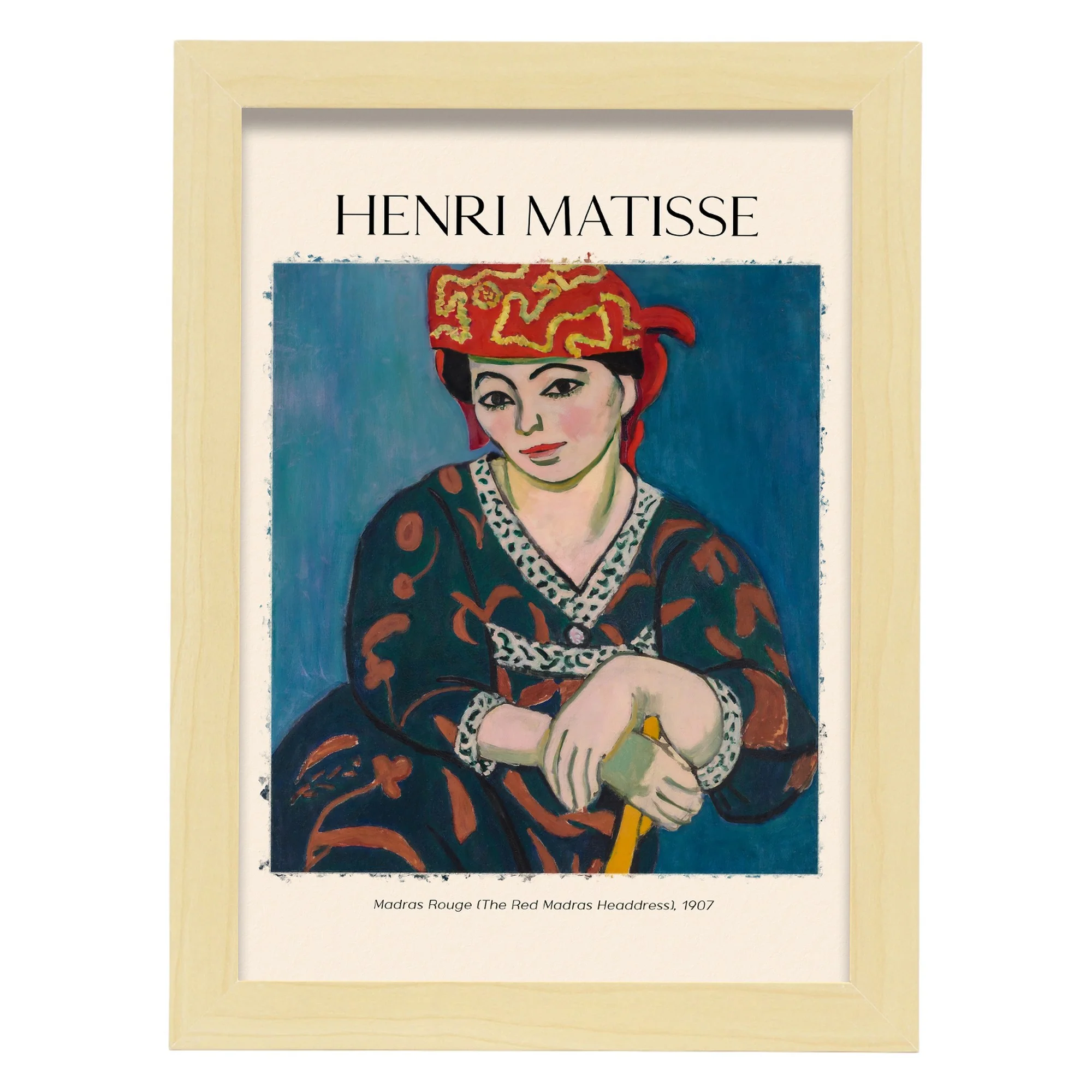 Lámina Madras Rouge inspirada en Henri Matisse - Imagen 3