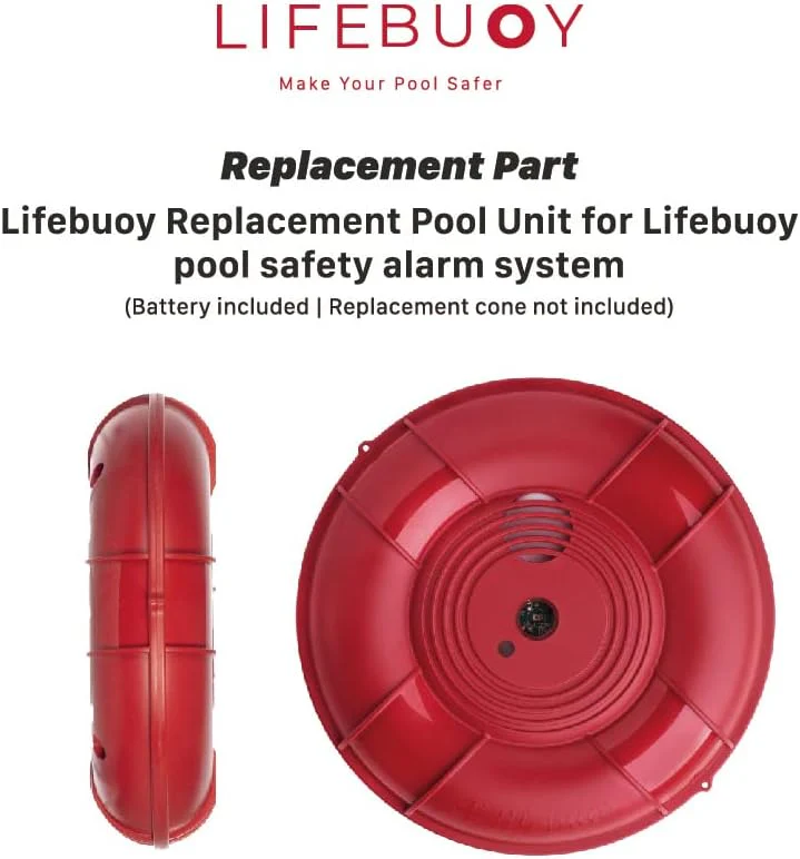 Lifebuoy - Unidad de piscina de repuesto para el sistema de alarma de piscina Lifebuoy: se utiliza como reemplazo, no se puede agregar como unidad de piscina adicional, no se puede usar sin una unidad doméstica. - Imagen 2