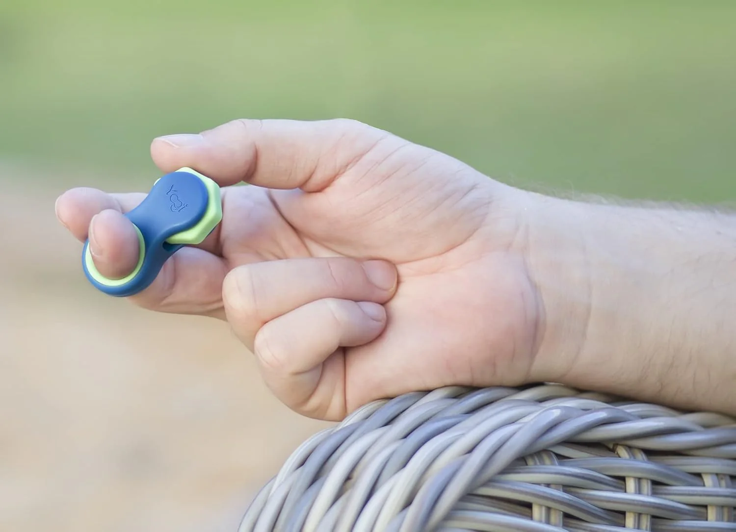 Yogi Juguete antiestrés, Fidget Spinners para adultos, alivio de la ansiedad, perfecto para TDAH, TDA y autismo, juguetes antiestrés silenciosos para adultos y niños, cinco tamaños de anillos - Océano - Imagen 8