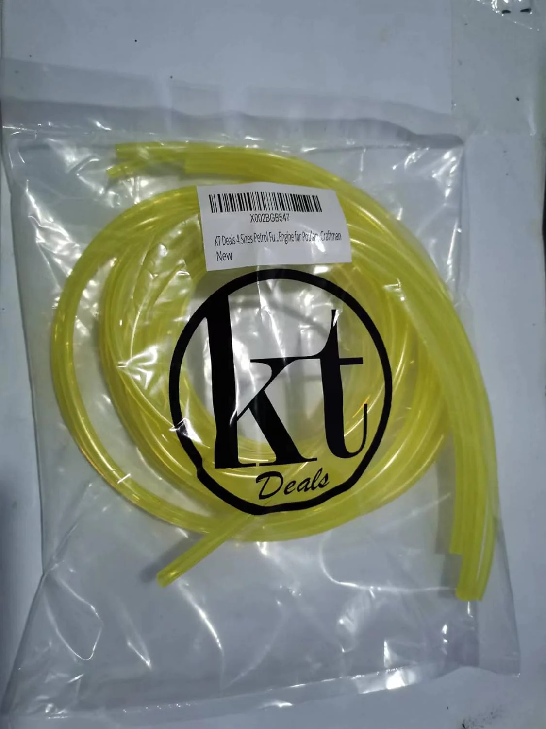 4 tamaños de manguera para desbrozadora, motosierra, soplador y otras herramientas eléctricas para motor de 2 tiempos para Poulan, Craftman (amarillo, 4 piezas) - Imagen 2