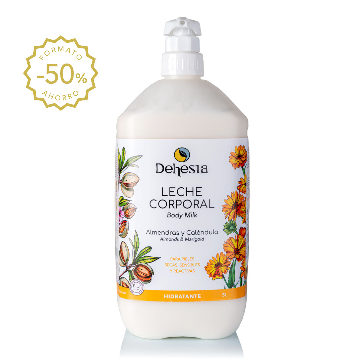 XXL Leche Corporal Hidratante BIO 5L – Piel seca, sensible, picores