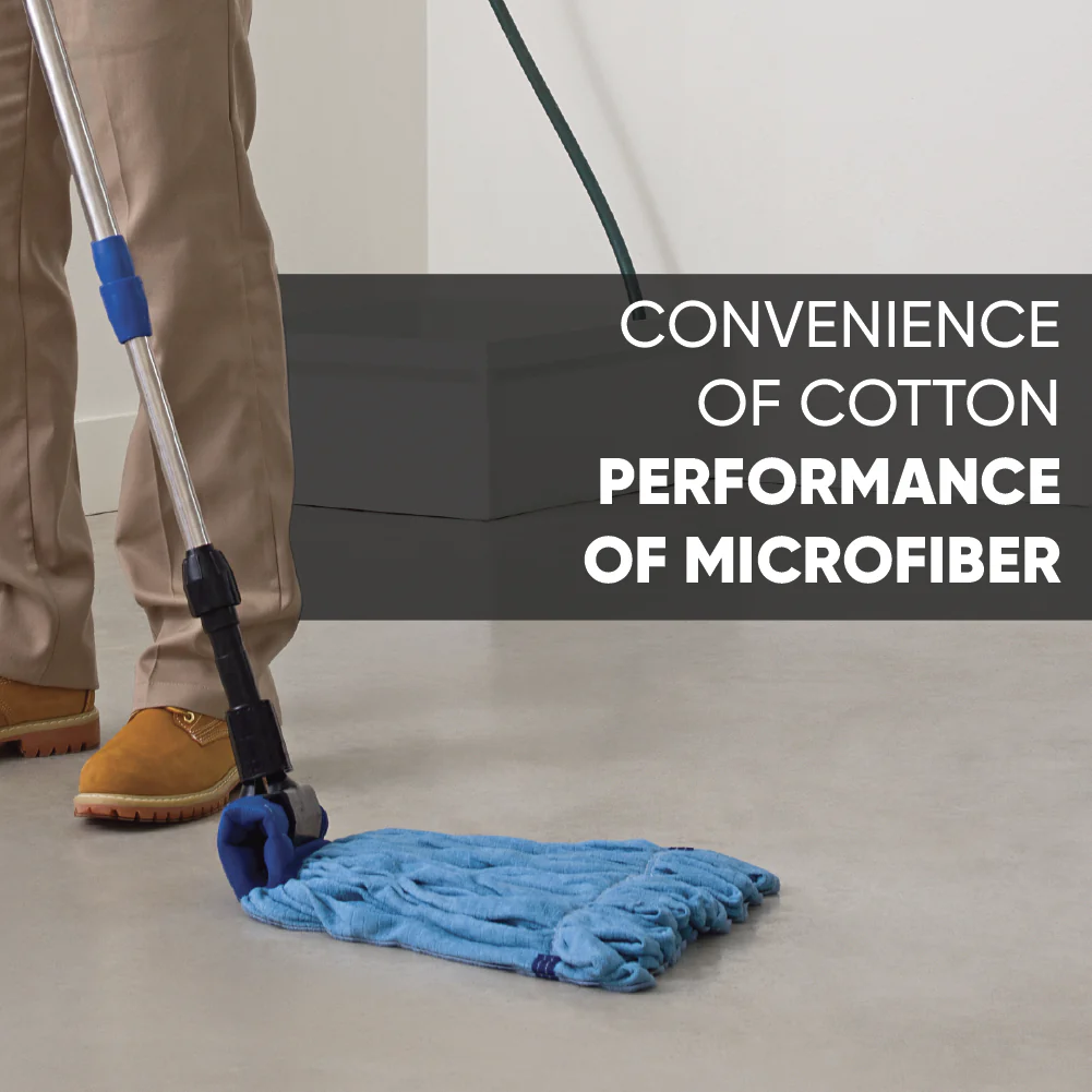 Large Commercial Microfiber Tube Mop - Case of 12 - Imagen 3